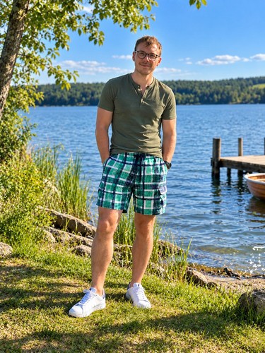 Herren badeshorts cedar wood - badeshorts,